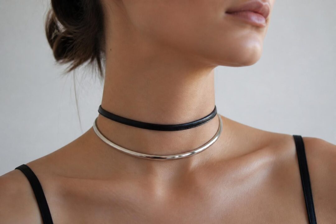 découvrez comment choisir le collier ras-de-cou idéal en cuir ou en acier, alliant style et confort pour sublimer votre cou au quotidien.