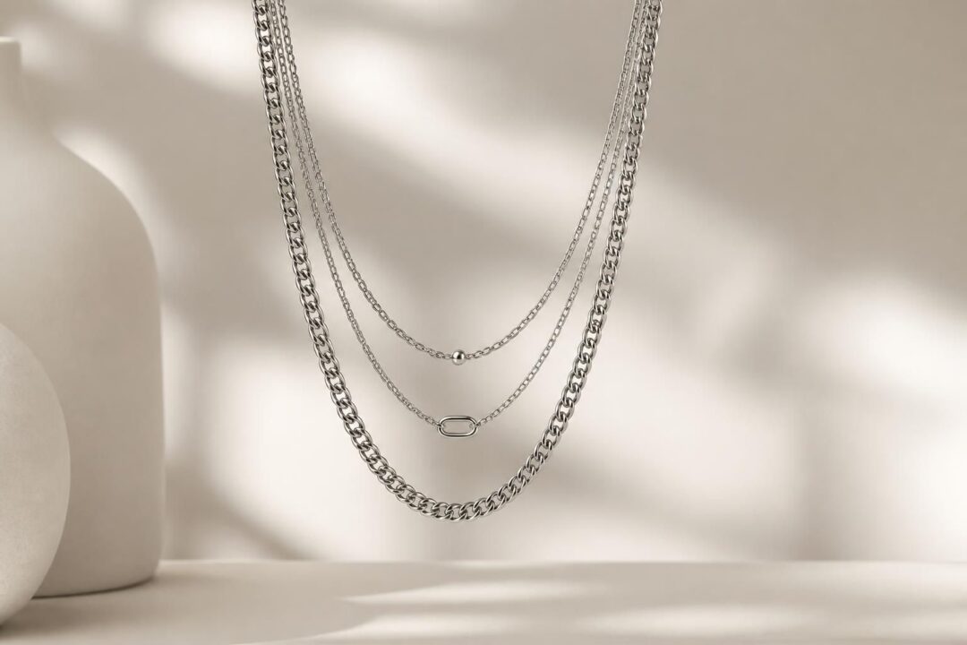 découvrez notre collection de sautoirs pour femme en acier inoxydable, incluant chaînes gourmette, jaseron et colliers modulables, alliant élégance et résistance pour un style unique.